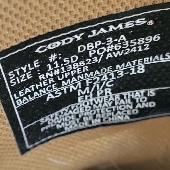 Cody James Men's Scratch American Flag Lite Performance Western Boots - Square T - Picture 8 of 8